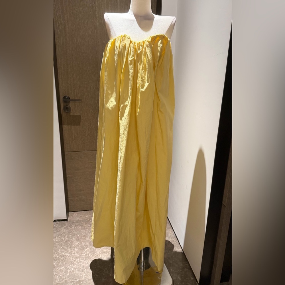 Acler Strapless Maxi Skirt in Lemon Yellow NWOT